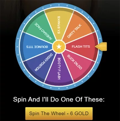 Spin the Wheel on Streamate