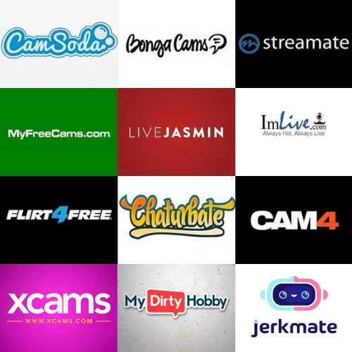A grid of featured platforms reviewed by CamsRank